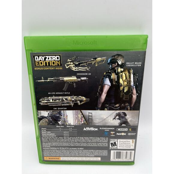 Xbox One Call of Duty Advanced Warfare - Day Zero Edition, CIB - TESTED - Picture 7 of 7